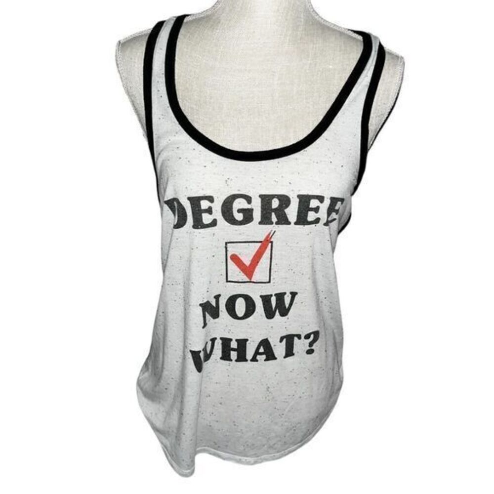 Degree Now What? Women's White Tank Top